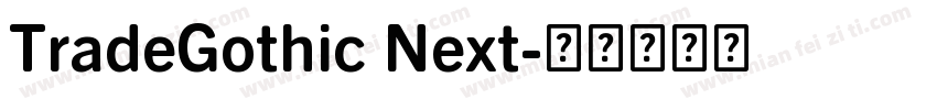 TradeGothic Next字体转换